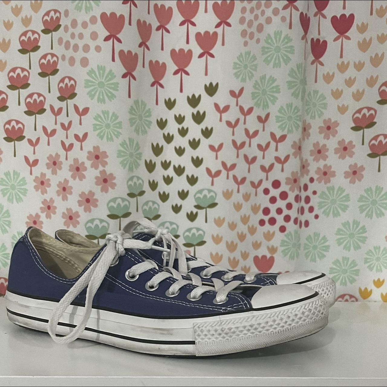 blue converse womens