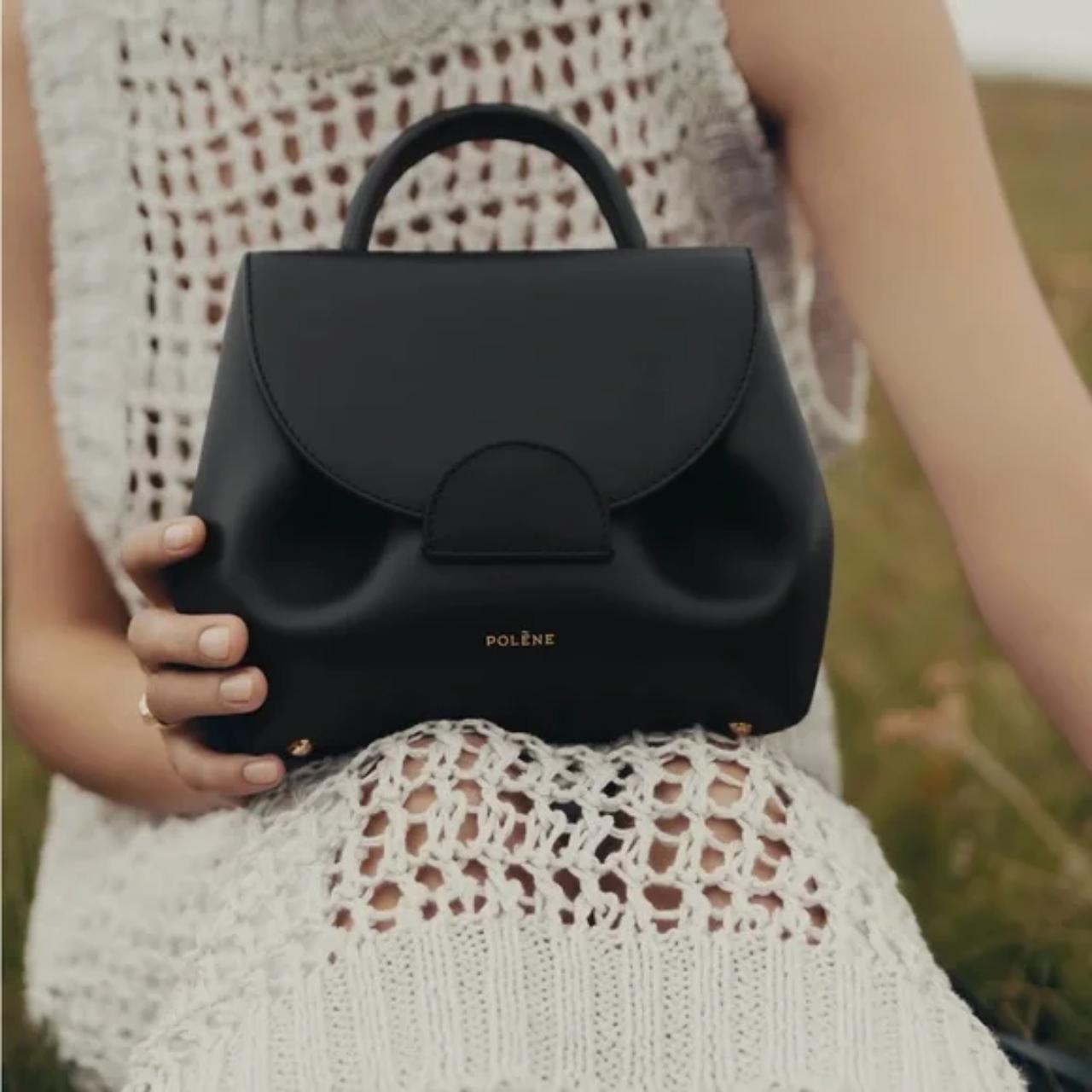 Polène numero un micro in textured black leather. | Depop Polène numero un micro in textured black leather. | Depop