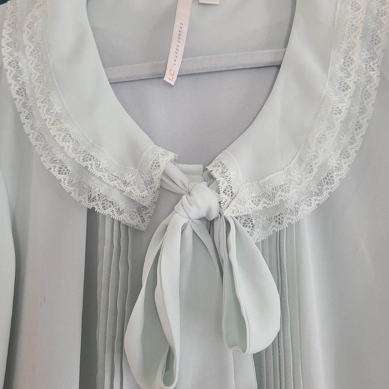 LC Lauren Conrad Women's Blue Blouse (3)