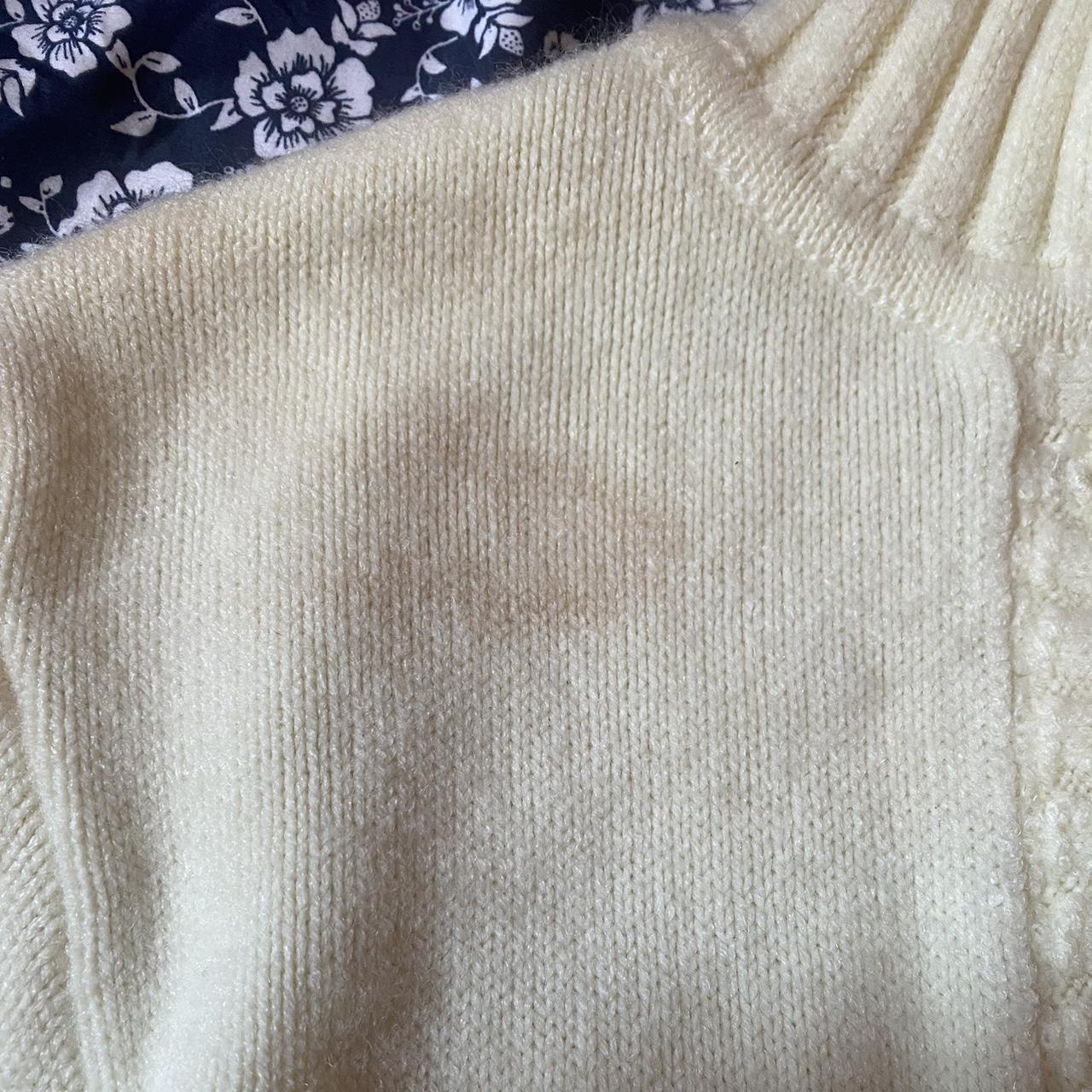 White knit sweater ! Really cute for the winter and... - Depop