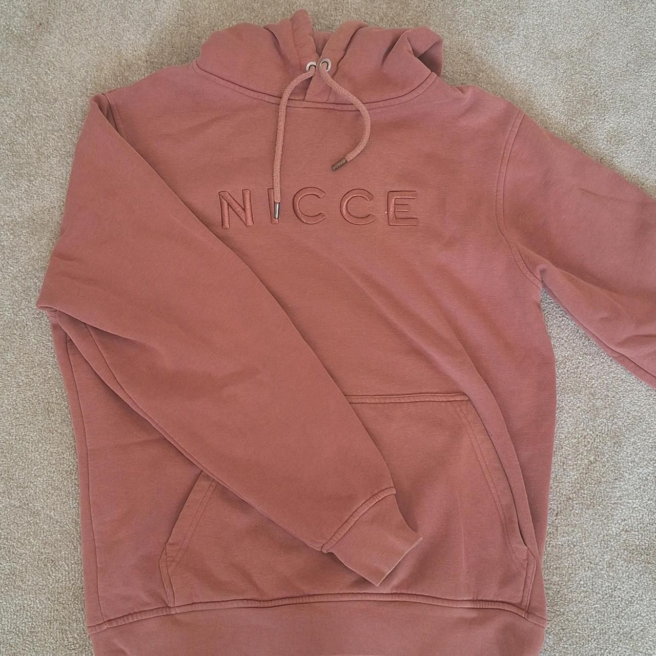 Small burgundy Nicce hoodie excellent condition no. Depop