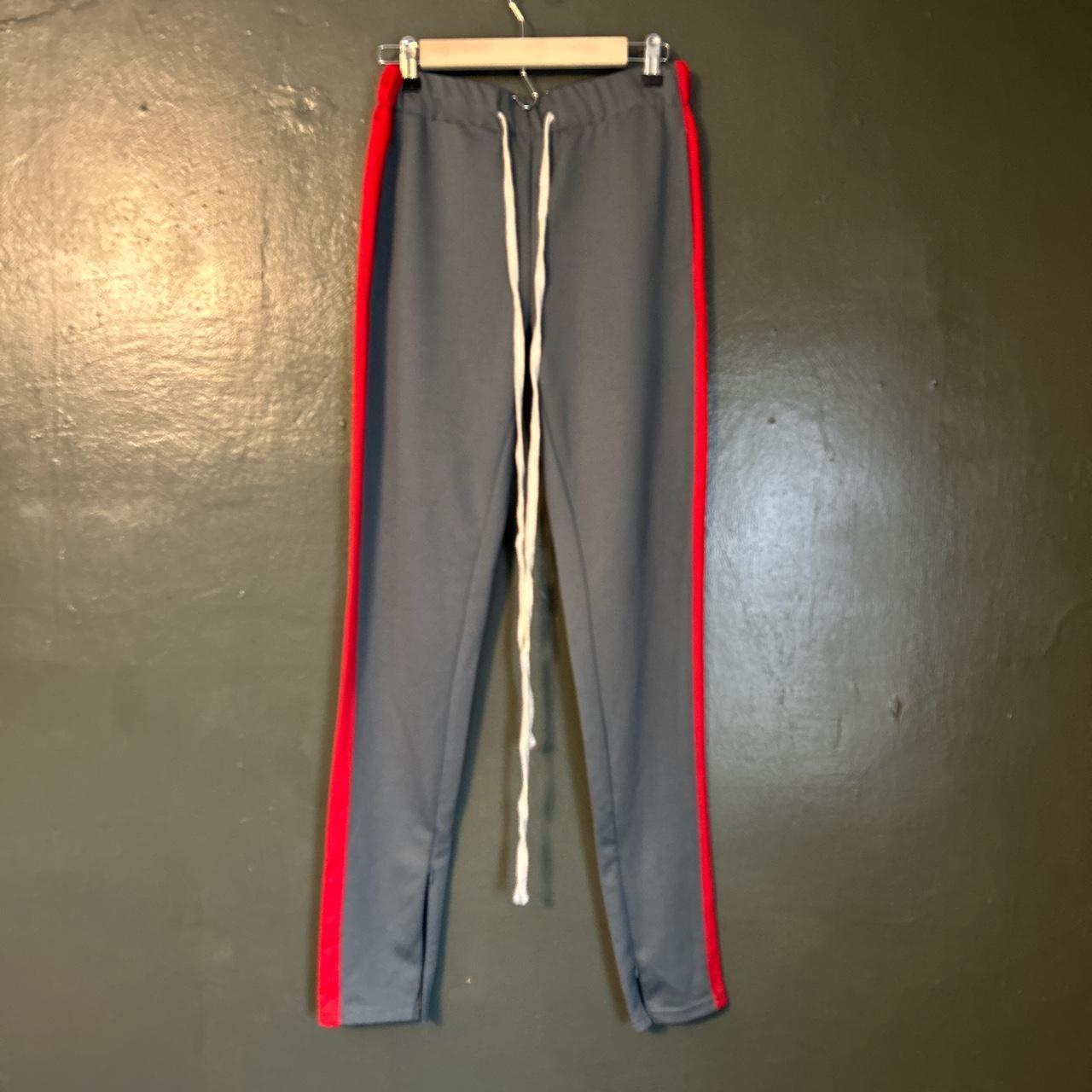 BLK & Bold Men's Grey and Red Joggers-tracksuits