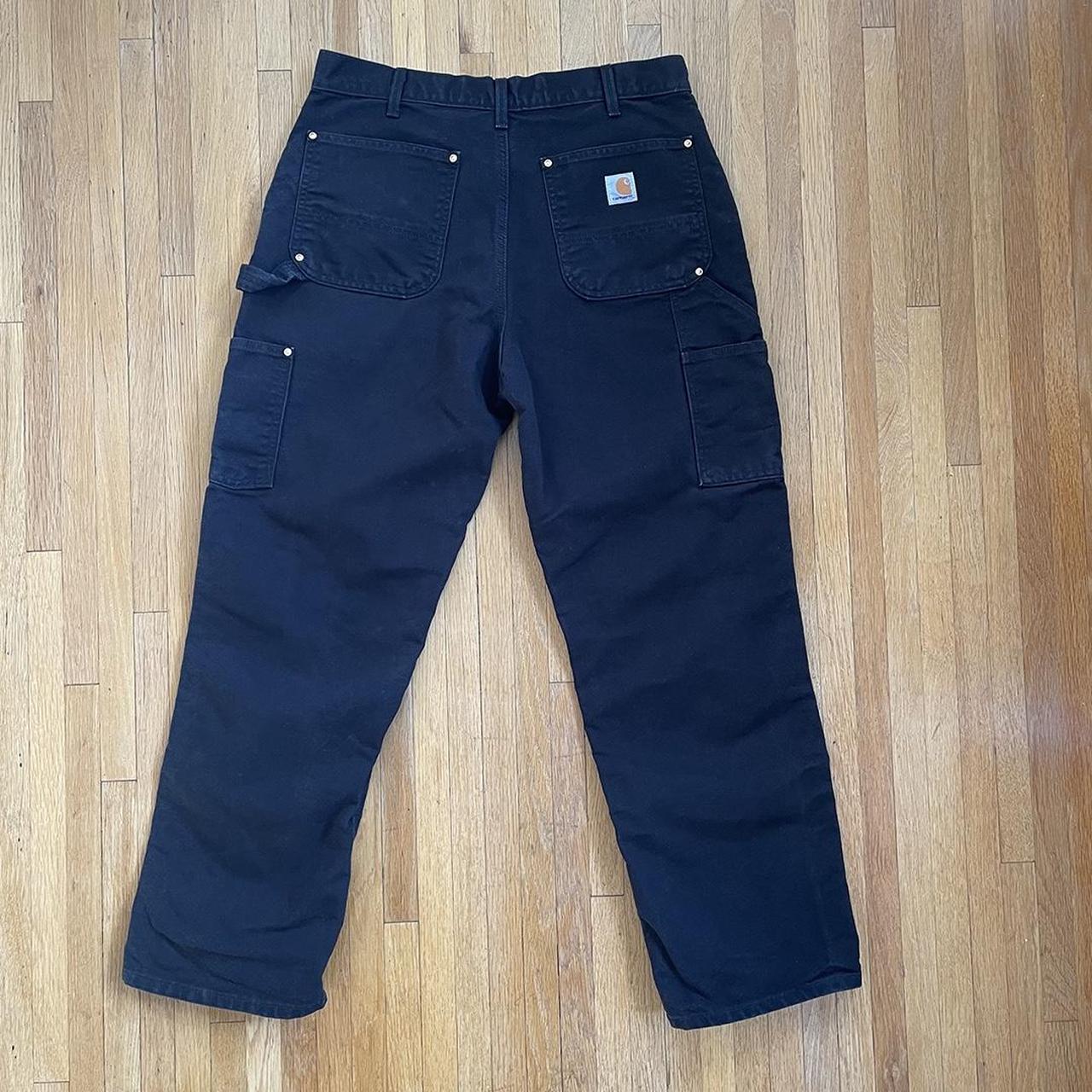 Carhartt B01 Black Double Knee Work Pant... - Depop