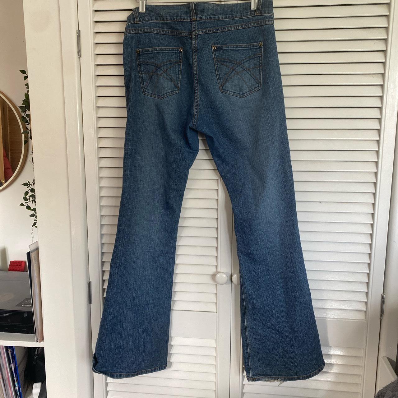 Bootcut jeans 90s/ 00s vintage boot cut jeans in a... - Depop