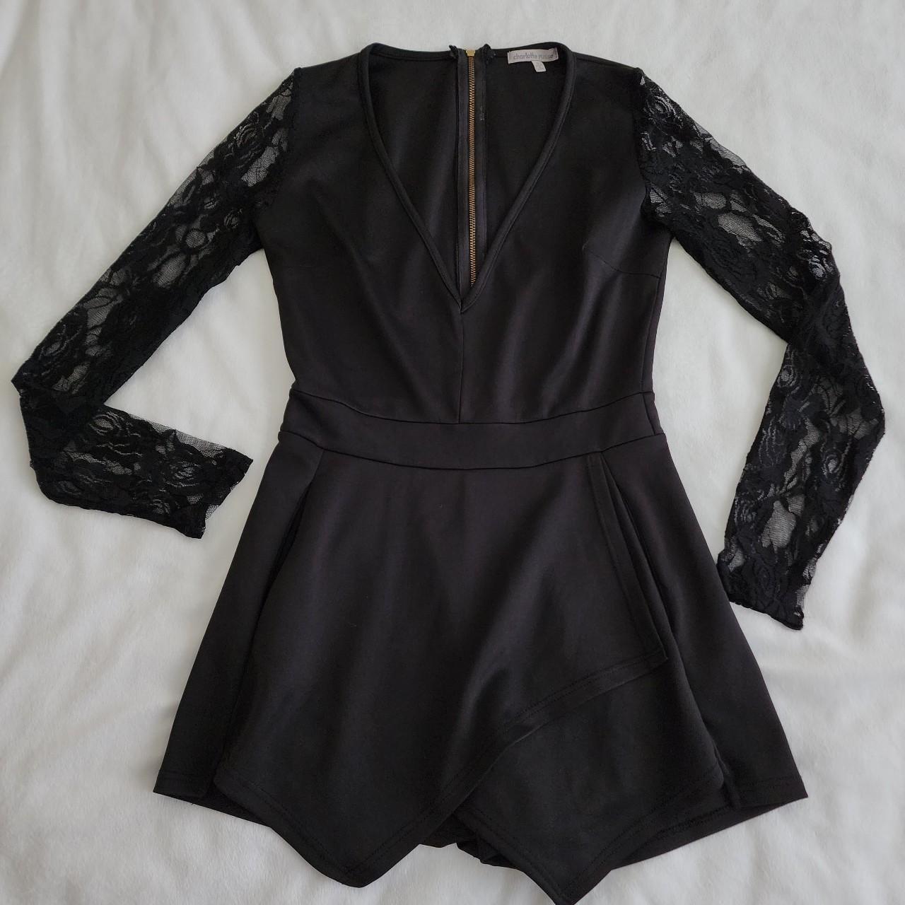 Charlotte russe black hot sale romper