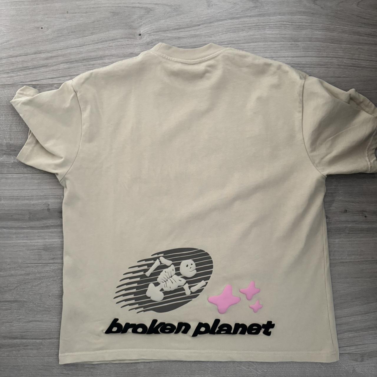 Broken Planet Cosmic Speed T Shirt Bone White Size Depop 6490