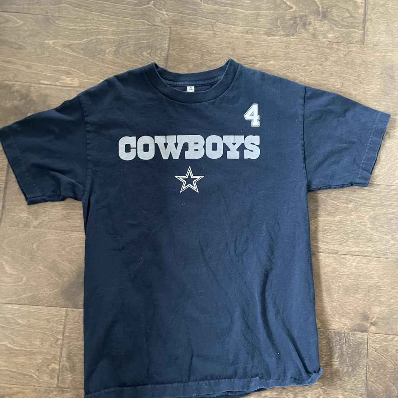 Dallas Cowboys Dak Prescott Jersey Black Blue and - Depop