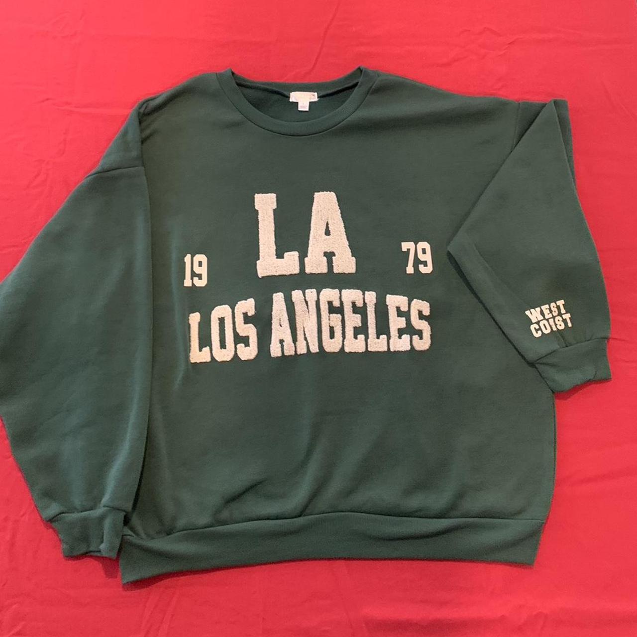 adorable vintage 1979 LA green sweatshirt tagged... Depop