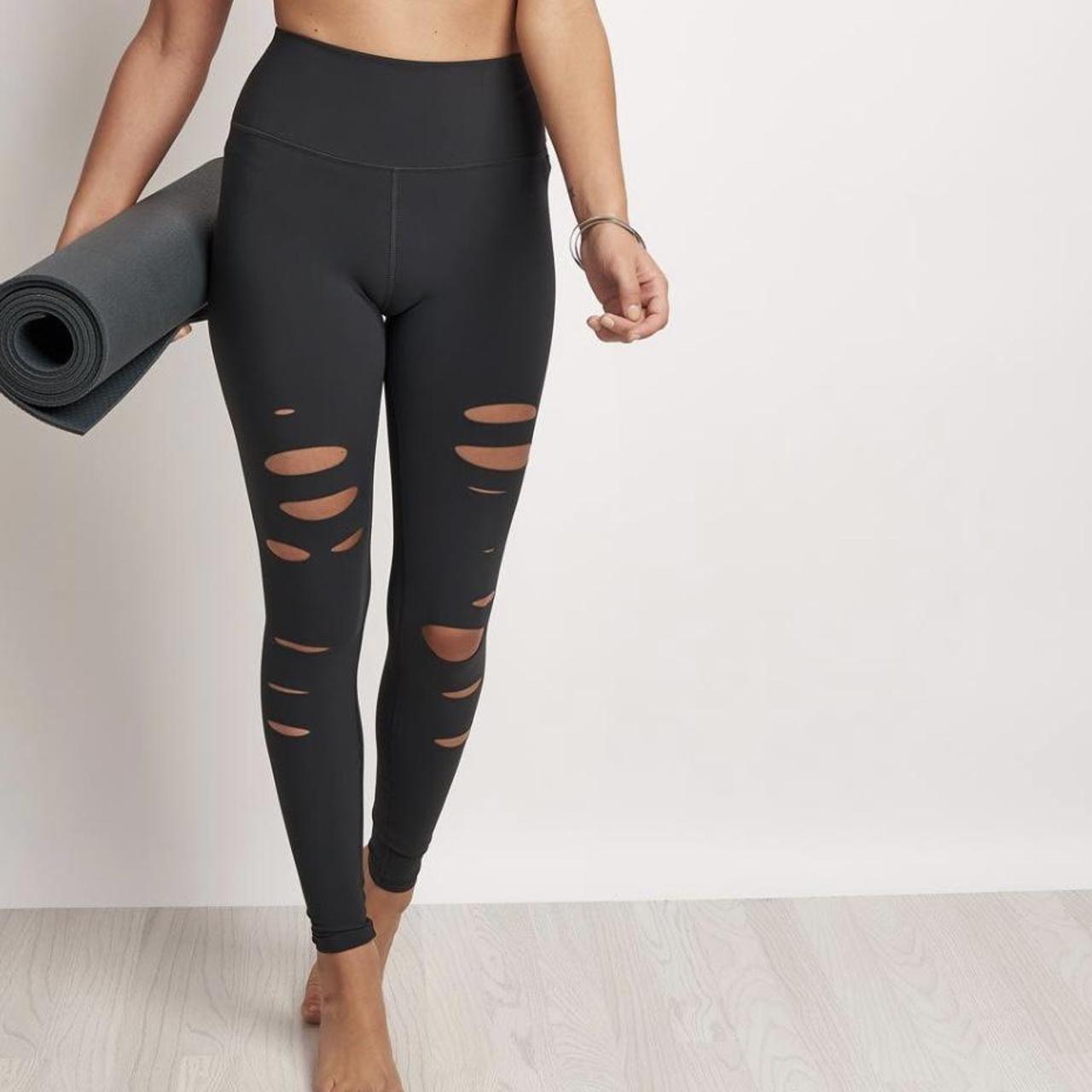 Alo yoga ripped warrior legging , One rip on right