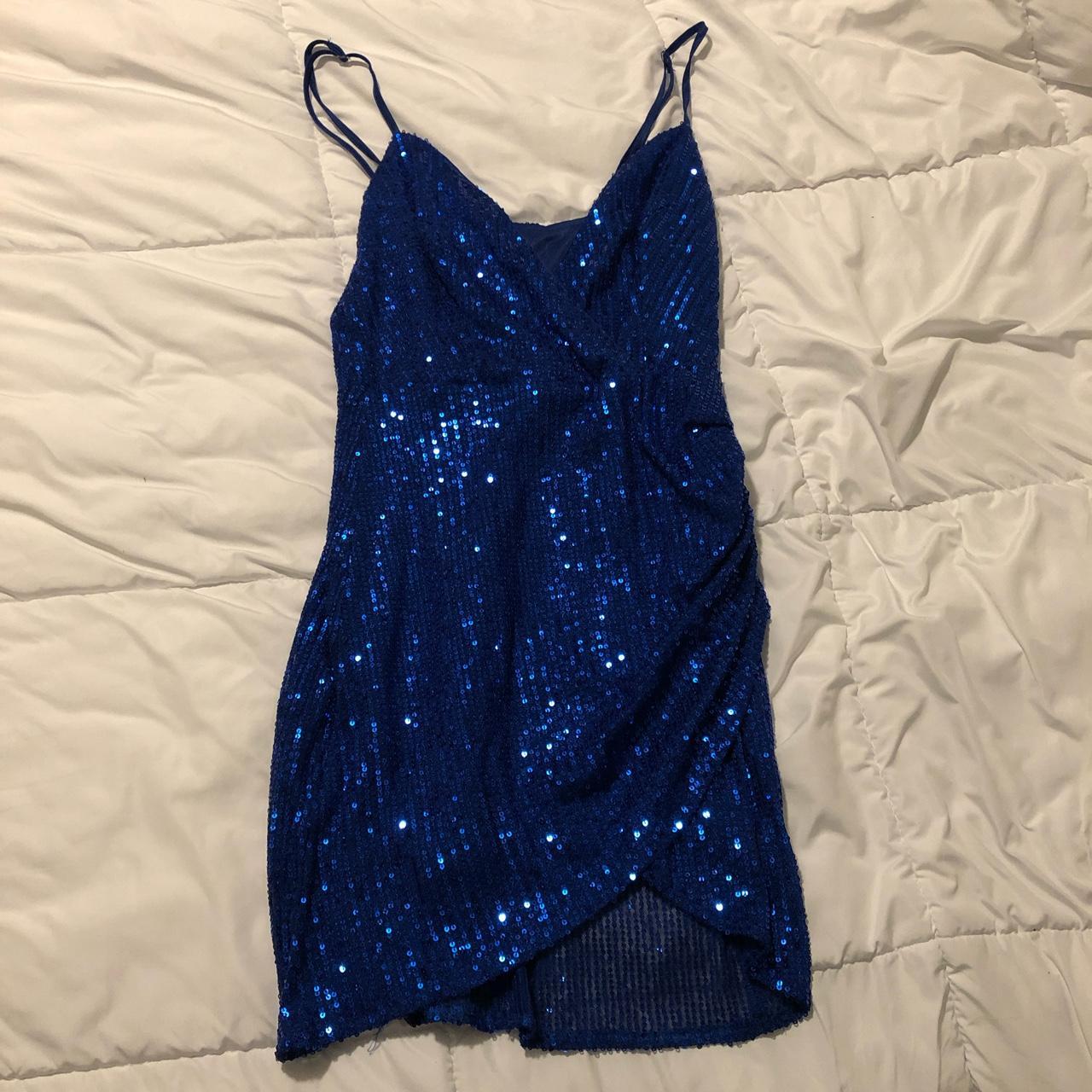 Small blue party mini dress. - Depop
