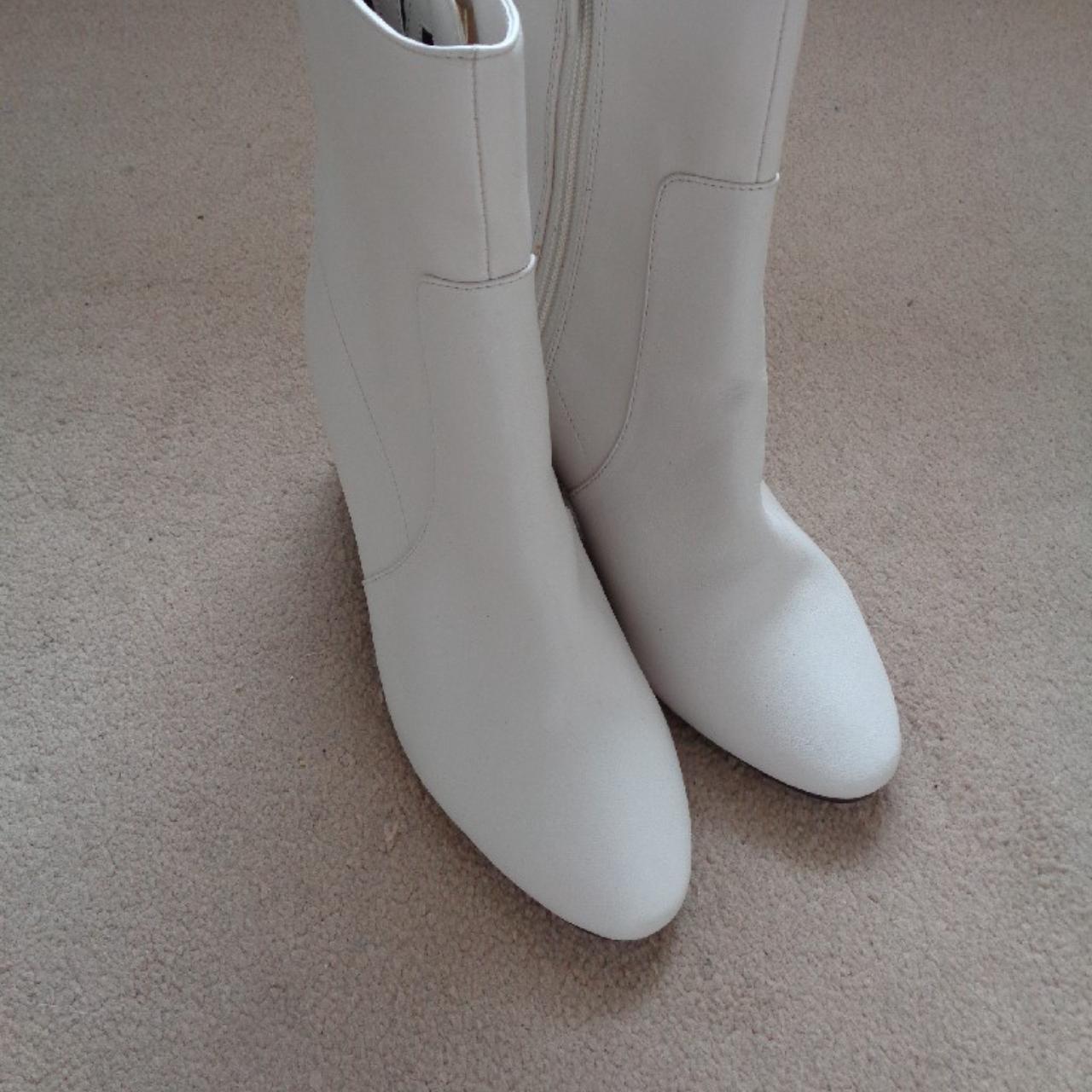 M&s white deals ankle boots