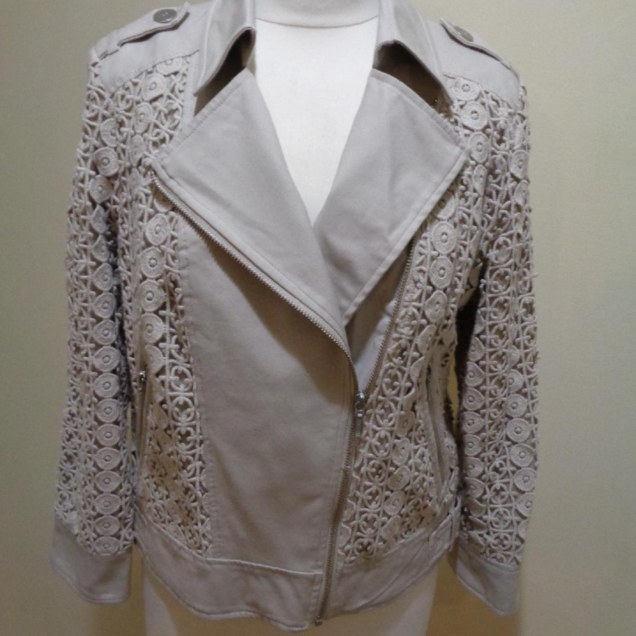 Silver grey hot sale lace jacket