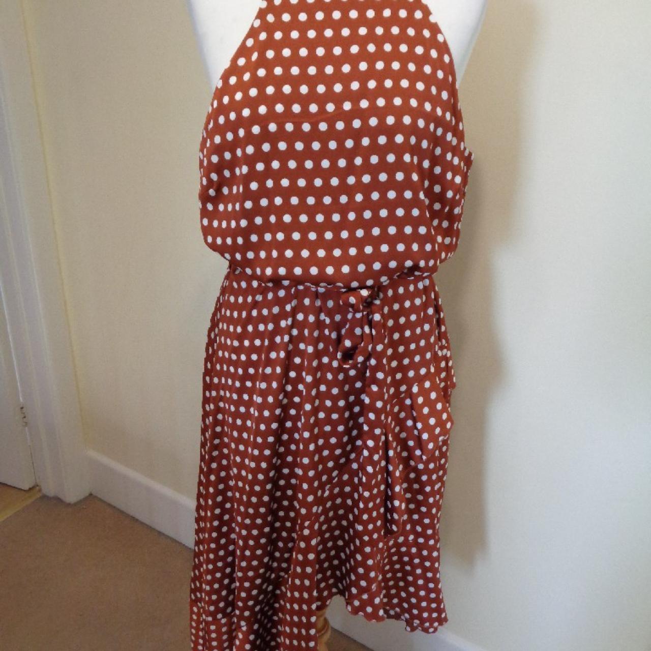 Bronze polka dot dress hotsell