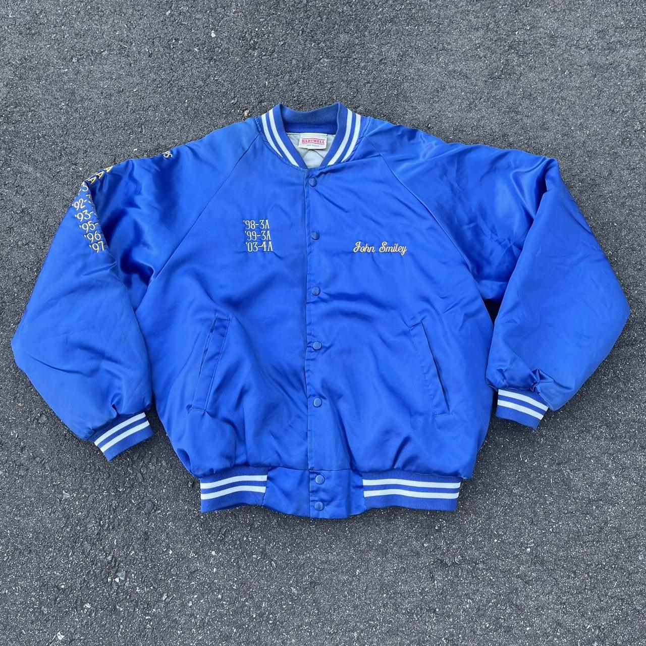 Vintage 90’s Fort Mill Band Bomber Jacket Size: XL... - Depop