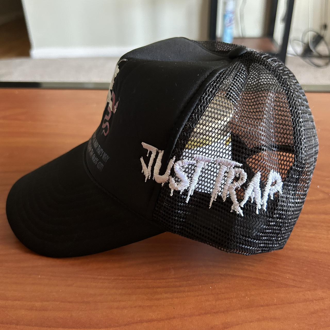 Trapstar Men's Black and Red Hat Depop