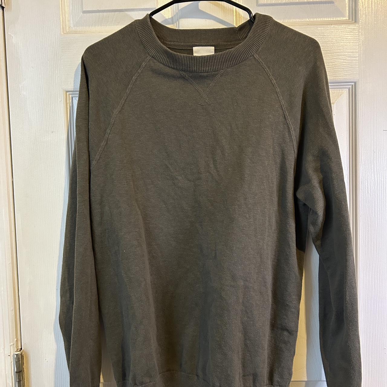 H&M Sweater Olive green color like new, size... - Depop