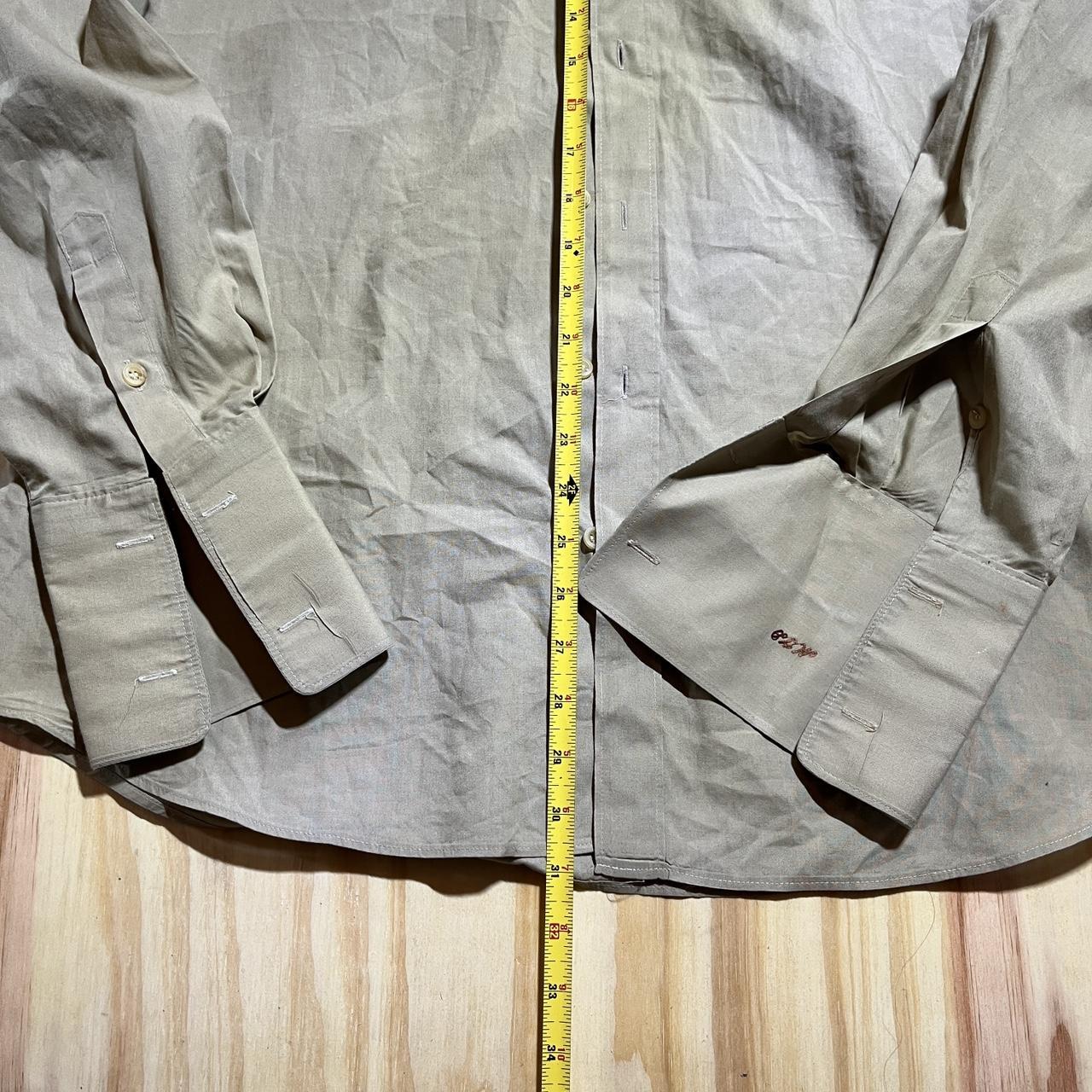 Men's Shirt - Tan/Cream – Tan and cream button-up… - image 5