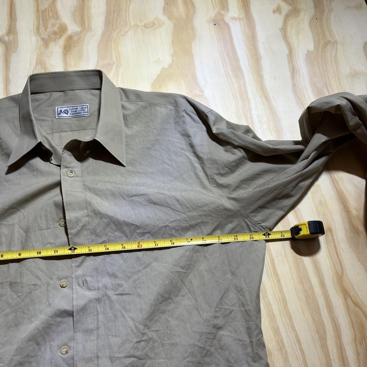 Men's Shirt - Tan/Cream – Tan and cream button-up… - image 6