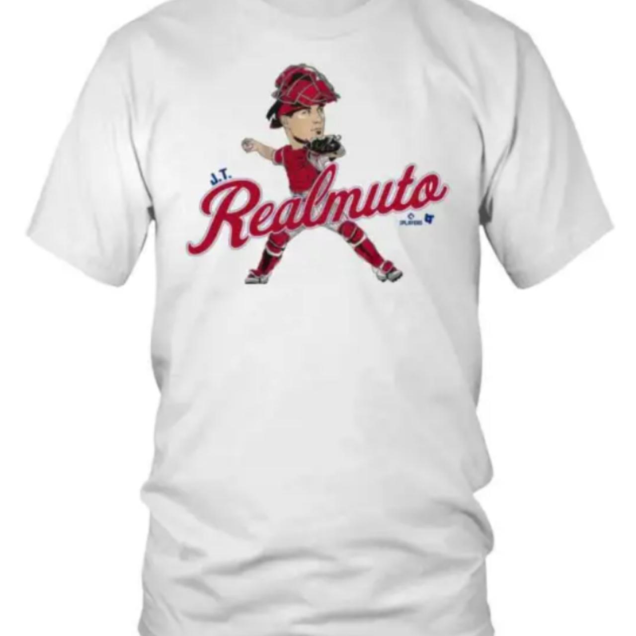 J.T. Realmuto Baseball Tee Shirt, Philadelphia Baseball Men's Baseball T- Shirt