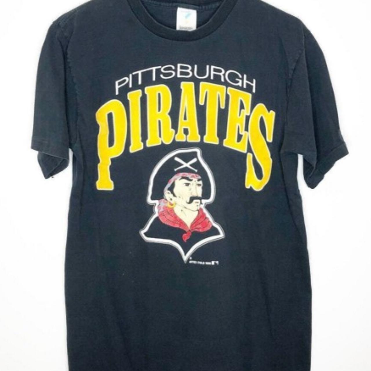 Pittsburgh pirates t-shirt black large gildan men