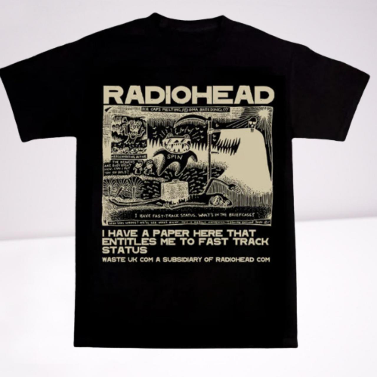 90’s Radiohead TシャツサイズＬアイルランド製　ビンテージUSED 古着】【中古】【VINTAGE】【ビンテージ】【ヴィンテージ