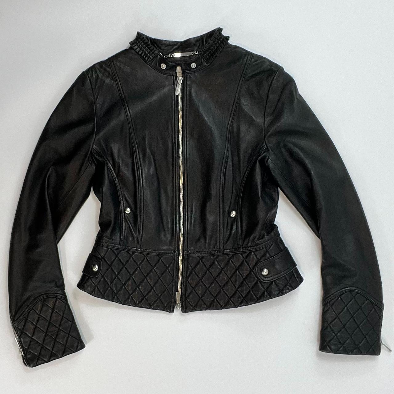 Karen millen studded sales leather jacket