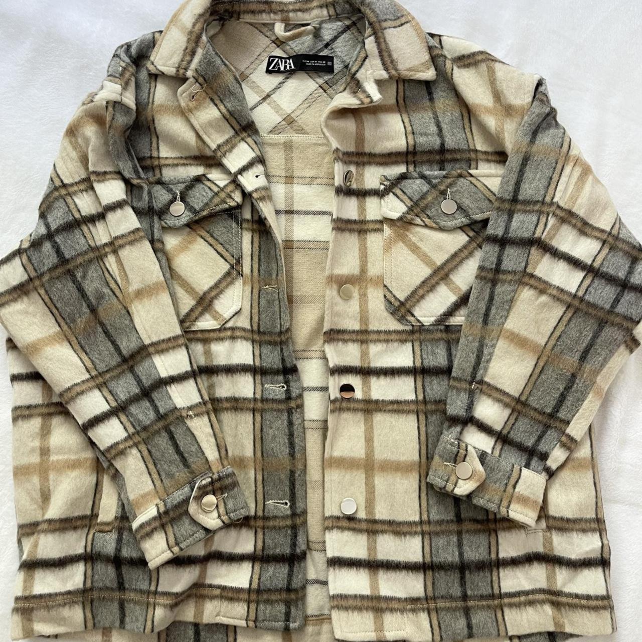 Oversized Shirt Oversized Plaid Jacket Zara Wool Zara Oversized