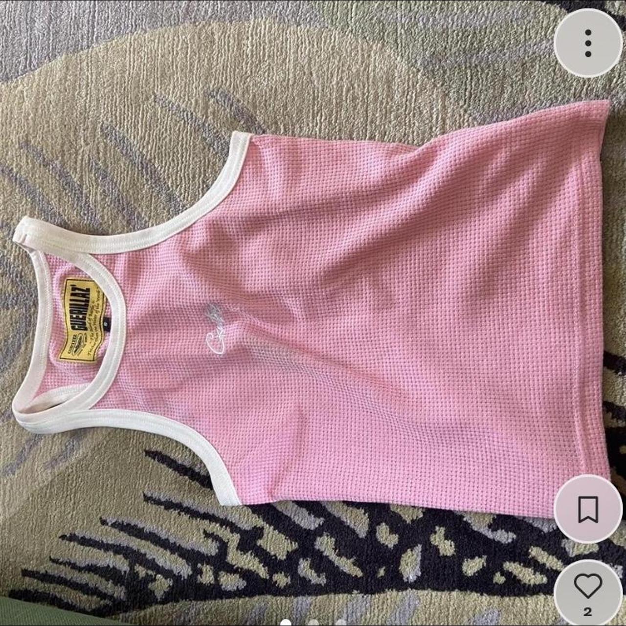 Pink cortiez tank top Worn like once but has a tiny... - Depop