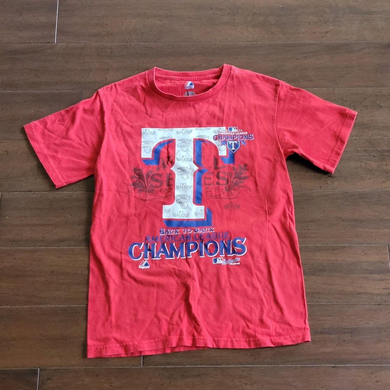 Blue 2011 Texas Rangers American League Champions - Depop