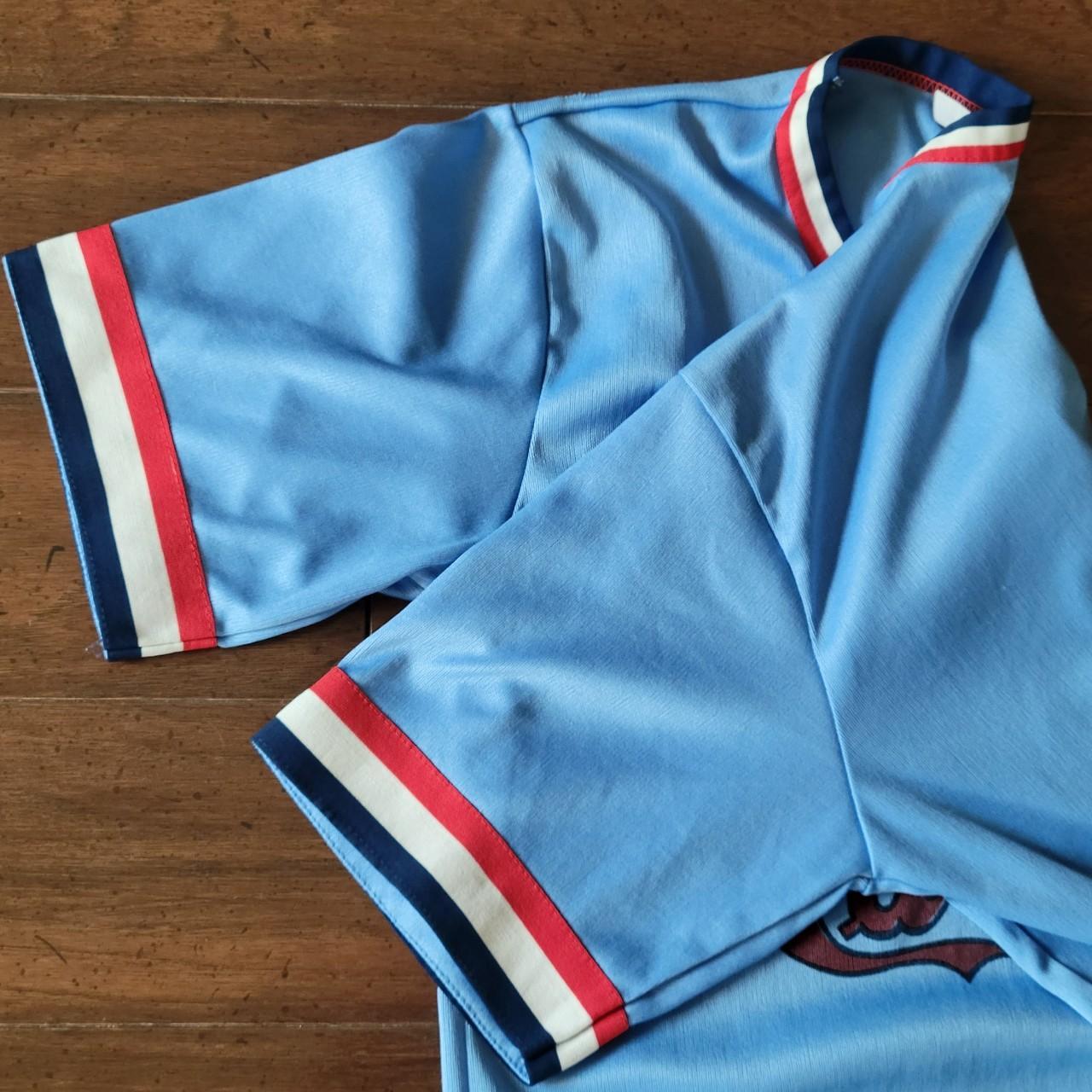 St.Louis Cardinals vintage baby blue jersey\shirt - Depop