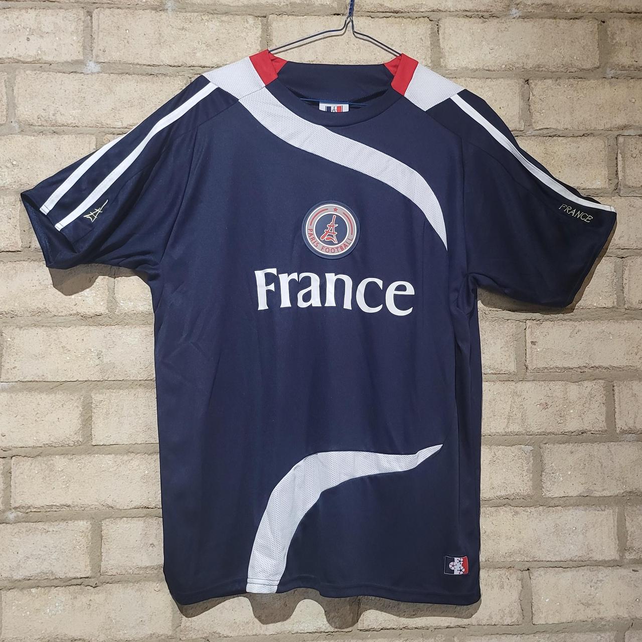 Paris France football/soccer jersey Size L Pit... - Depop