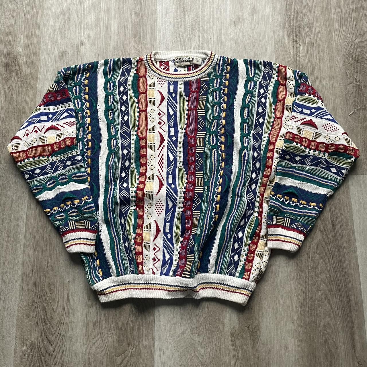 Vintage Cotton Traders Coogi Style Sweater No flaws,... - Depop