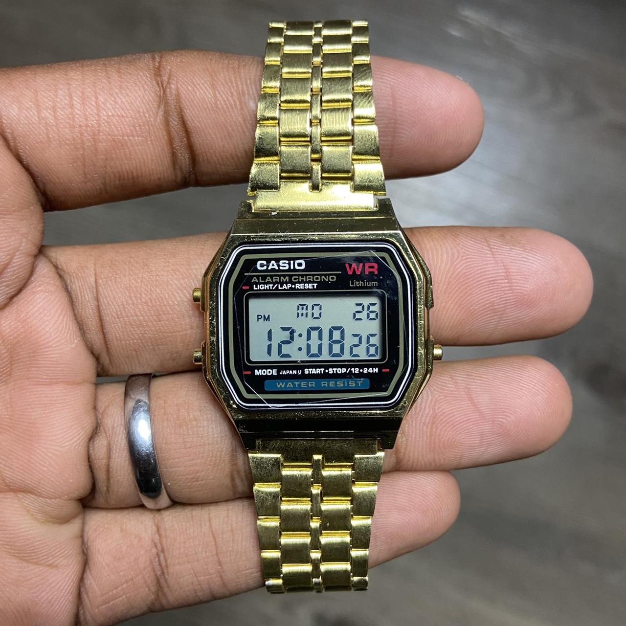 Casio retro gold outlet black