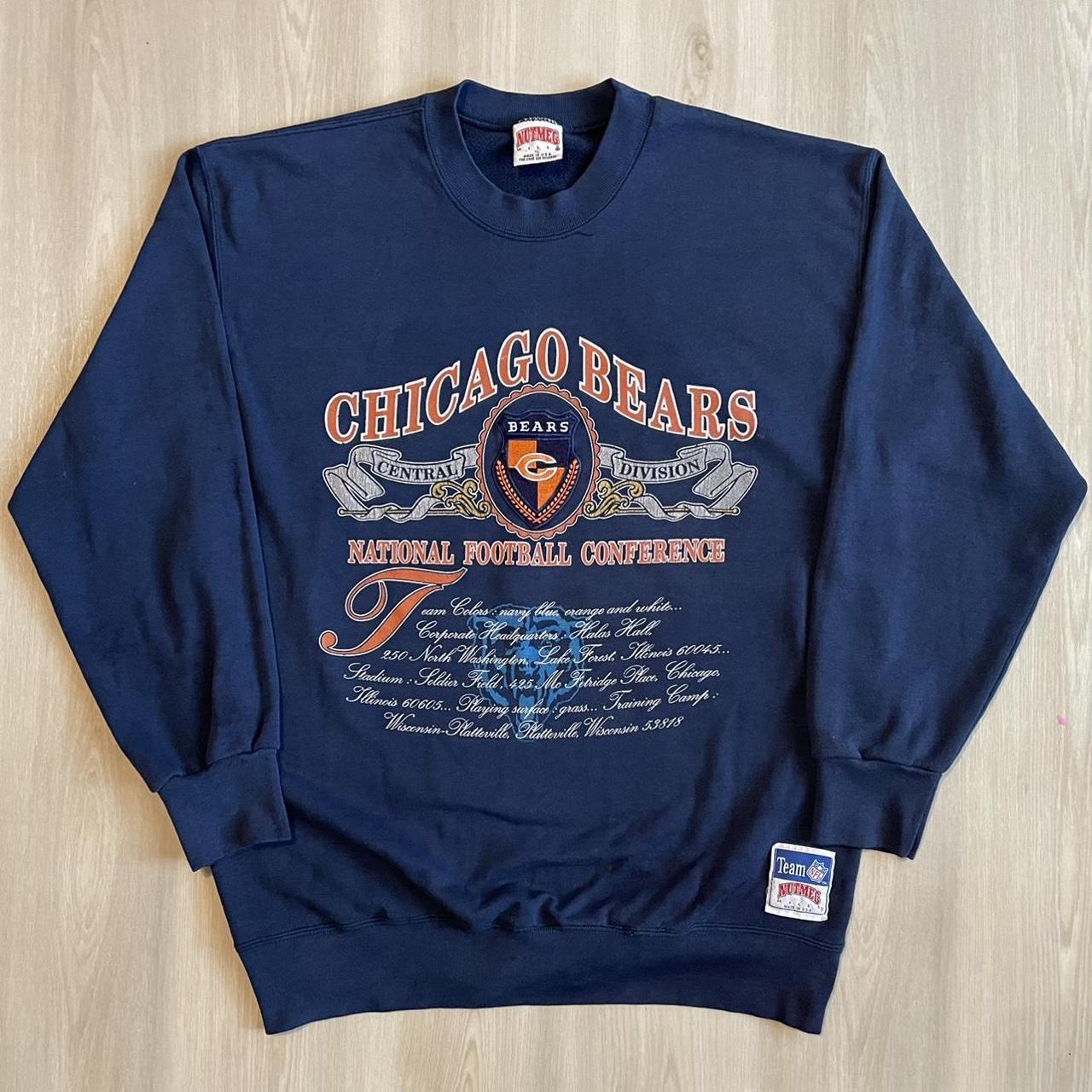 Men's Navy Chicago Bears Retro Sweater