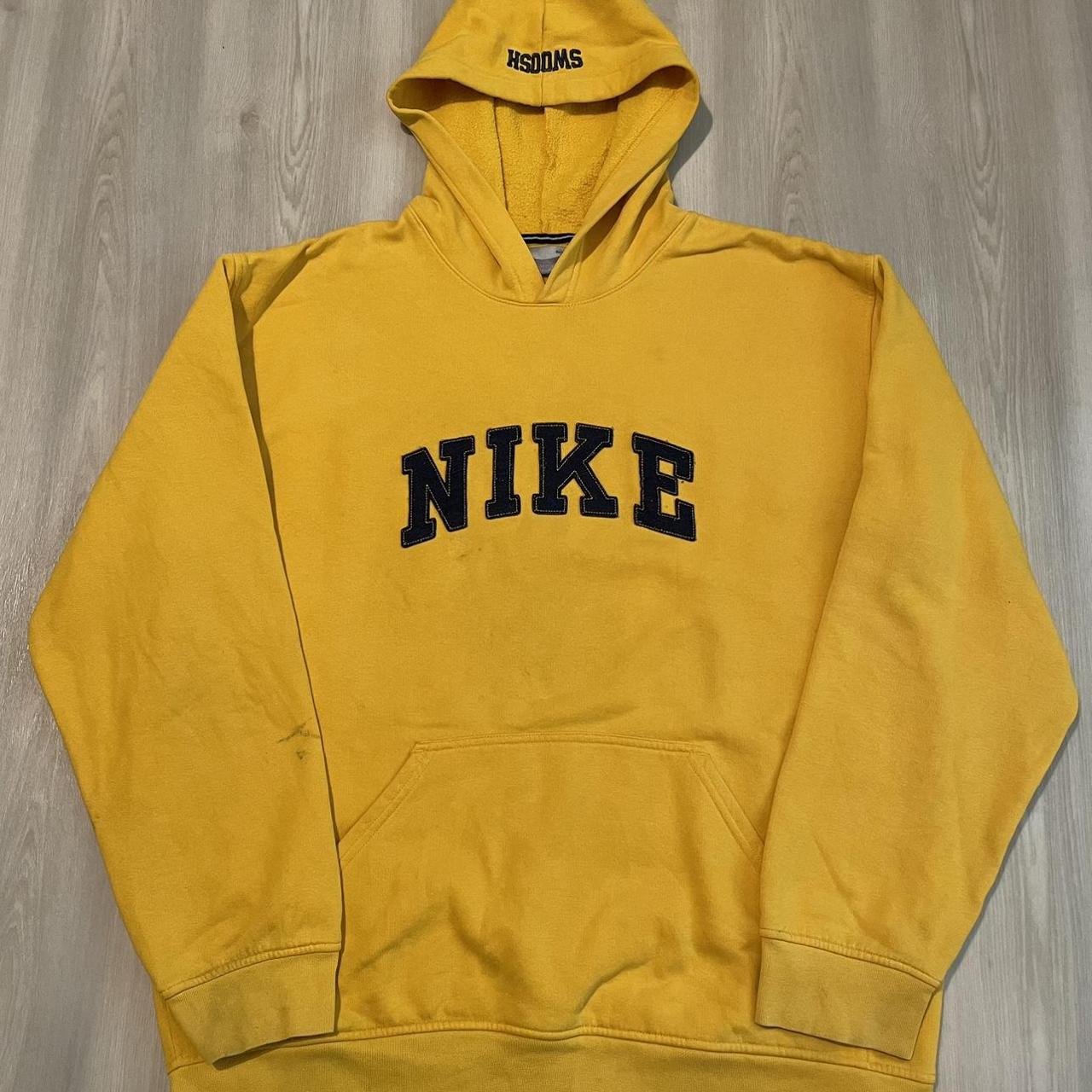 Nike Men's Hoodie - Yellow - XL