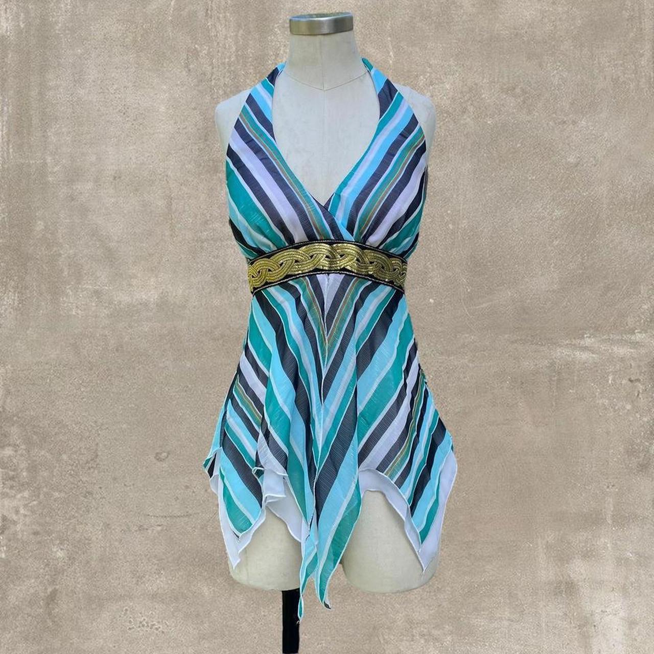 Cache Women's Blouse - Multi/Blue - 4 – Caché Blu… - image 1