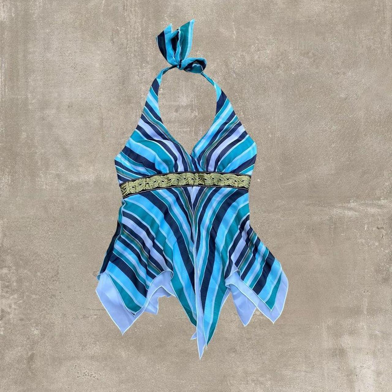 Cache Women's Blouse - Multi/Blue - 4 – Caché Blu… - image 3