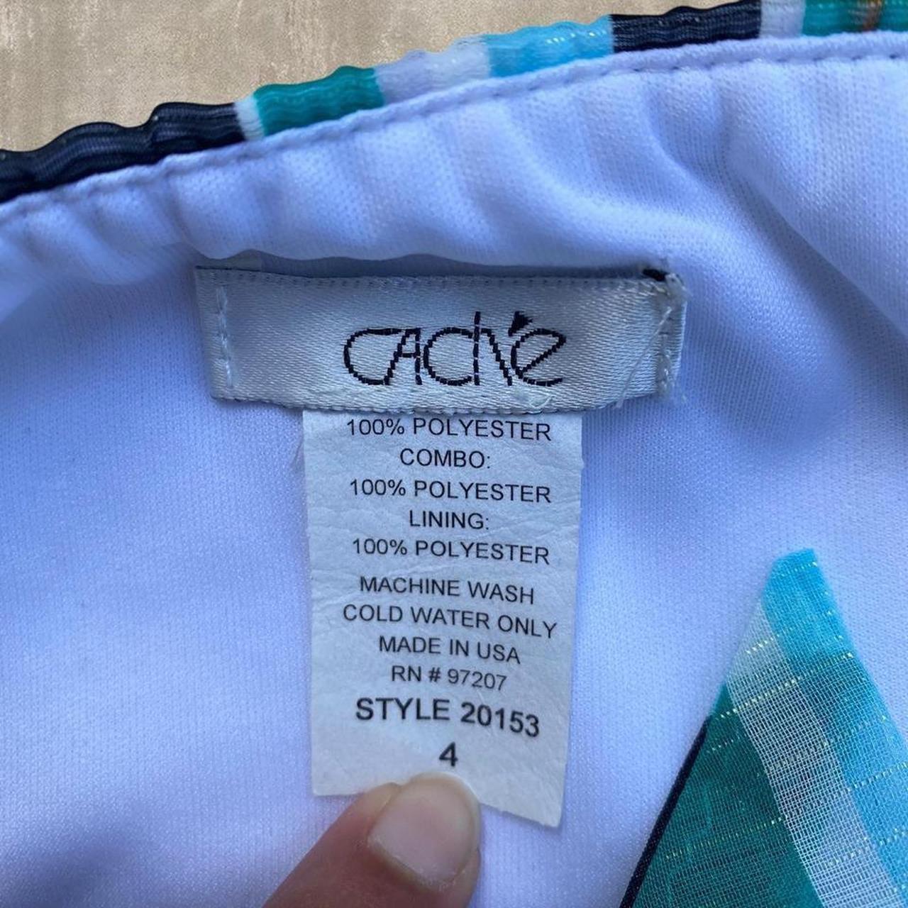 Cache Women's Blouse - Multi/Blue - 4 – Caché Blu… - image 4