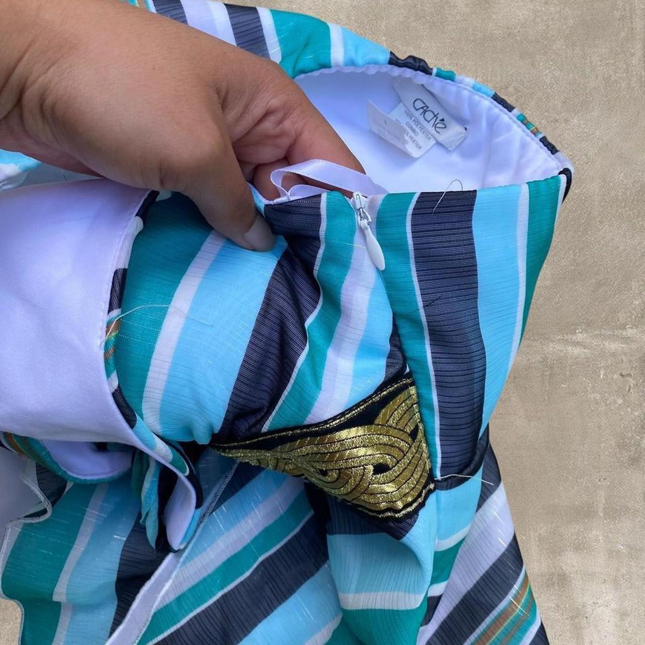 Cache Women's Blouse - Multi/Blue - 4 – Caché Blu… - image 8