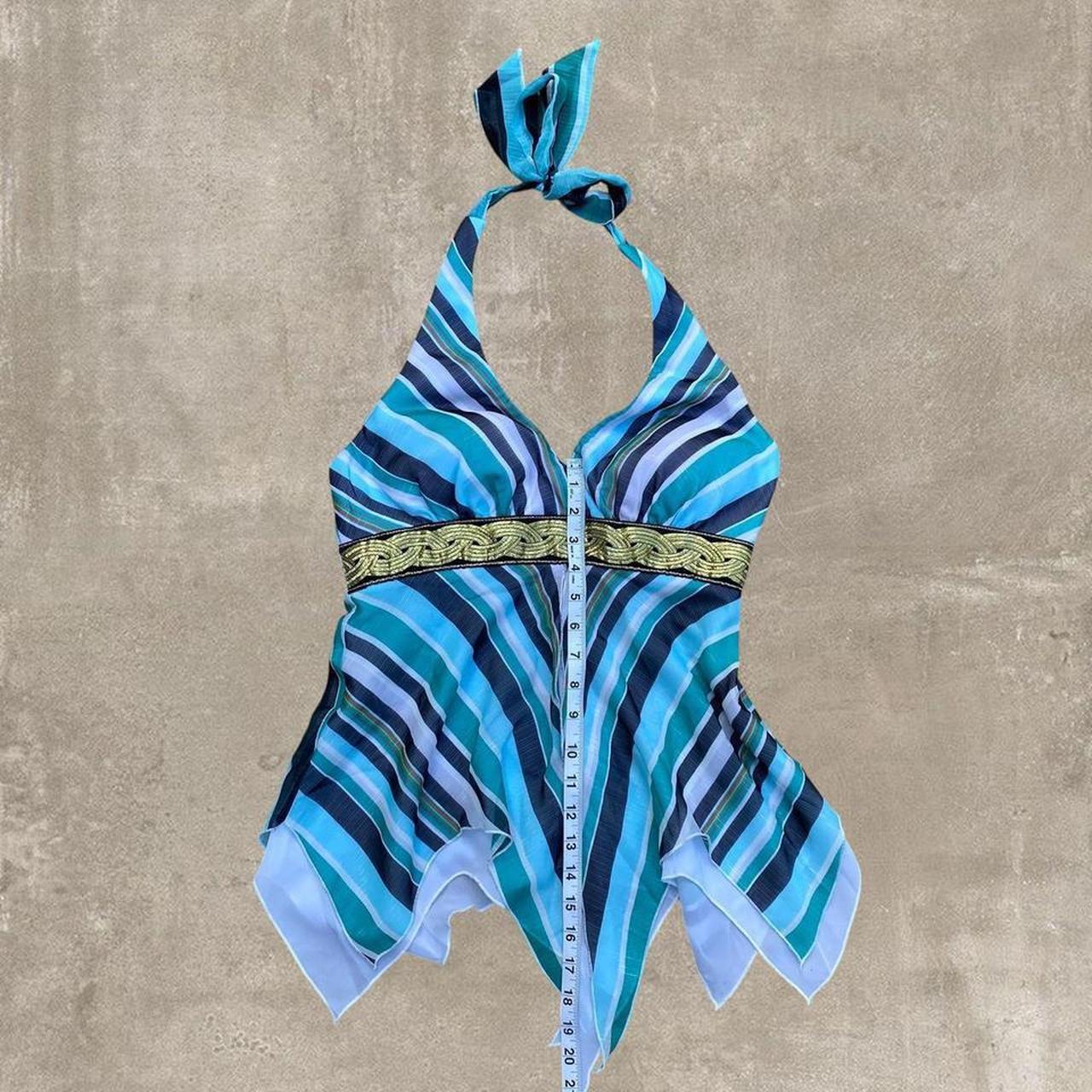 Cache Women's Blouse - Multi/Blue - 4 – Caché Blu… - image 7