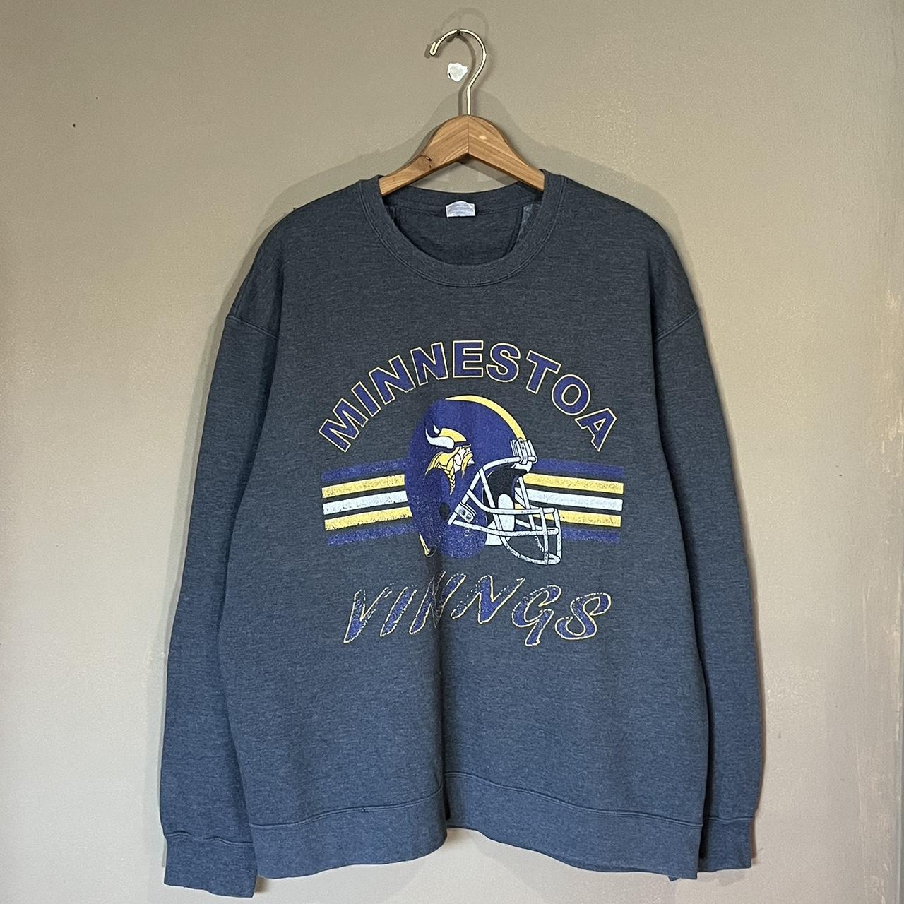 Vintage Minnesota Vikings crew neck sweater •size - Depop