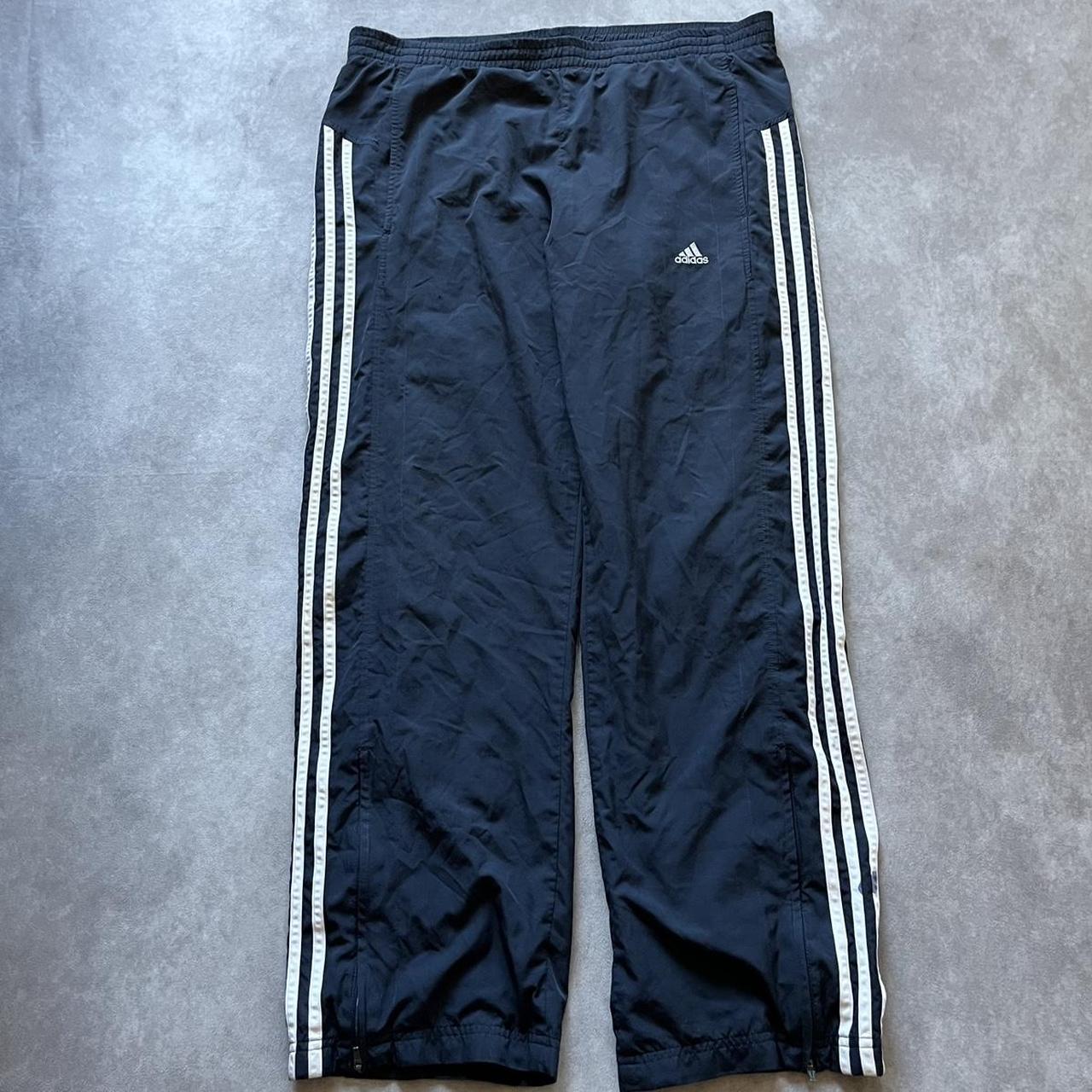 Navy Adidas Track Pants Condition: 9/10 (It... - Depop