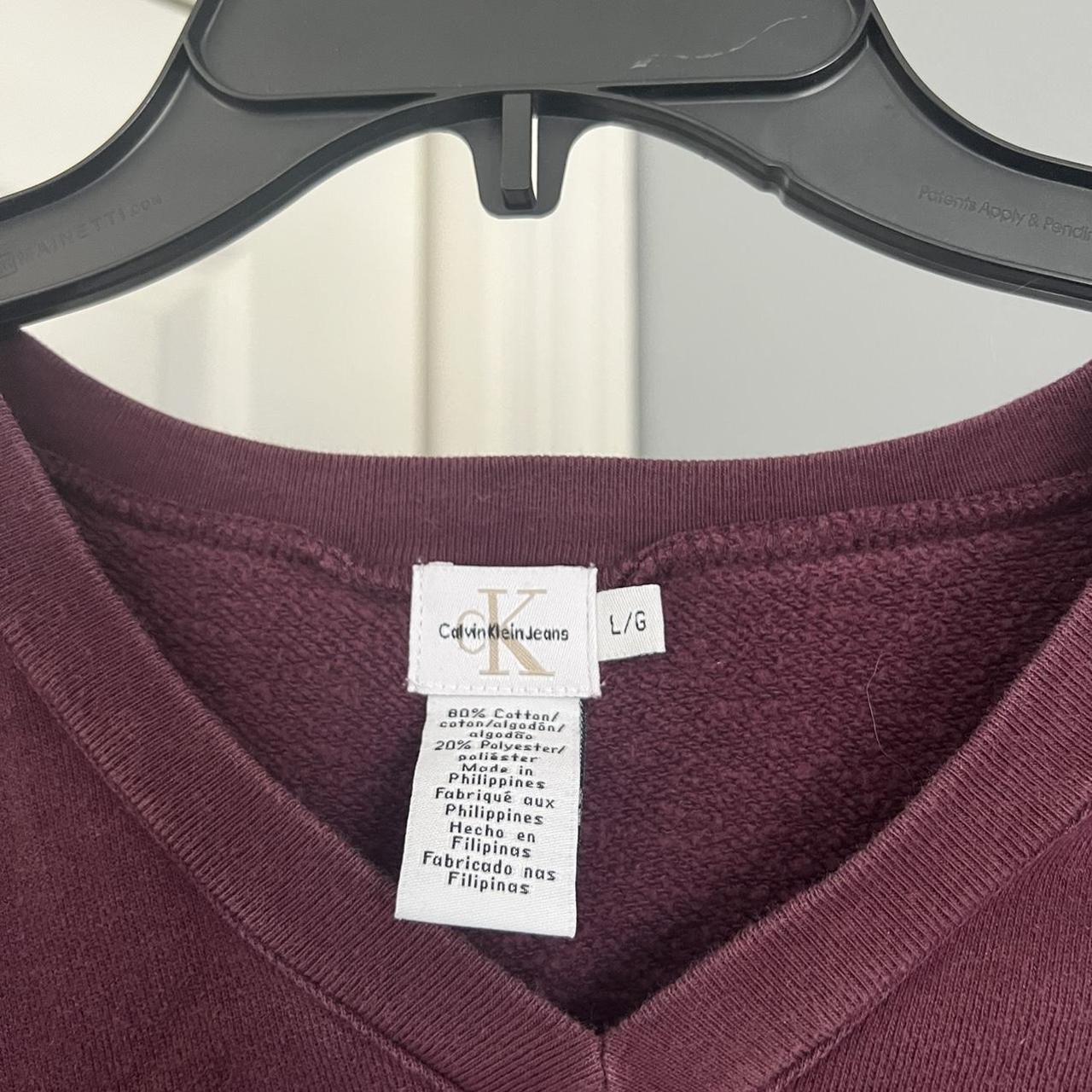 CK Calvin Klein Women's Burgundy Sweatshirt (3)