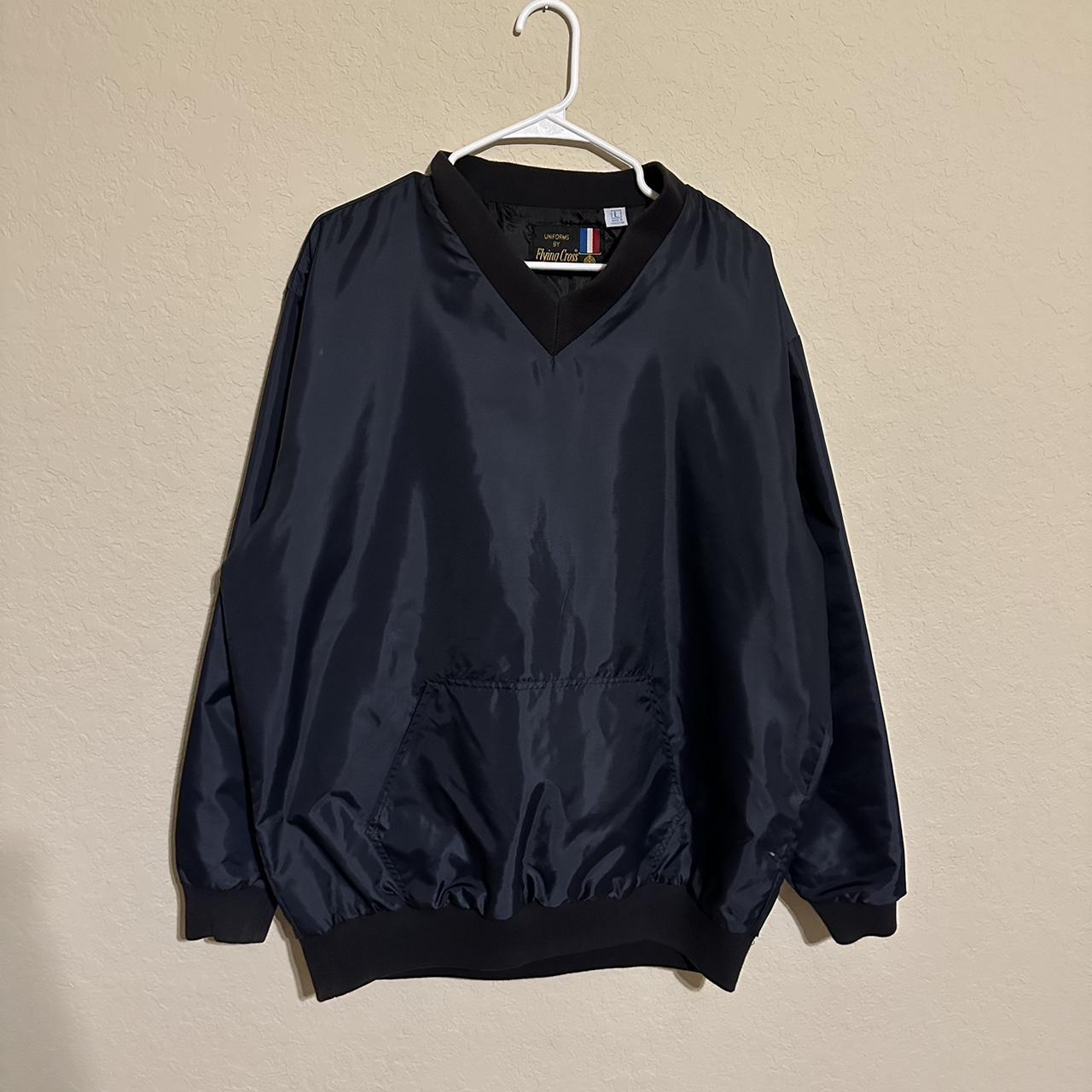 Vintage Flying Cross VNeck Windbreaker... Depop