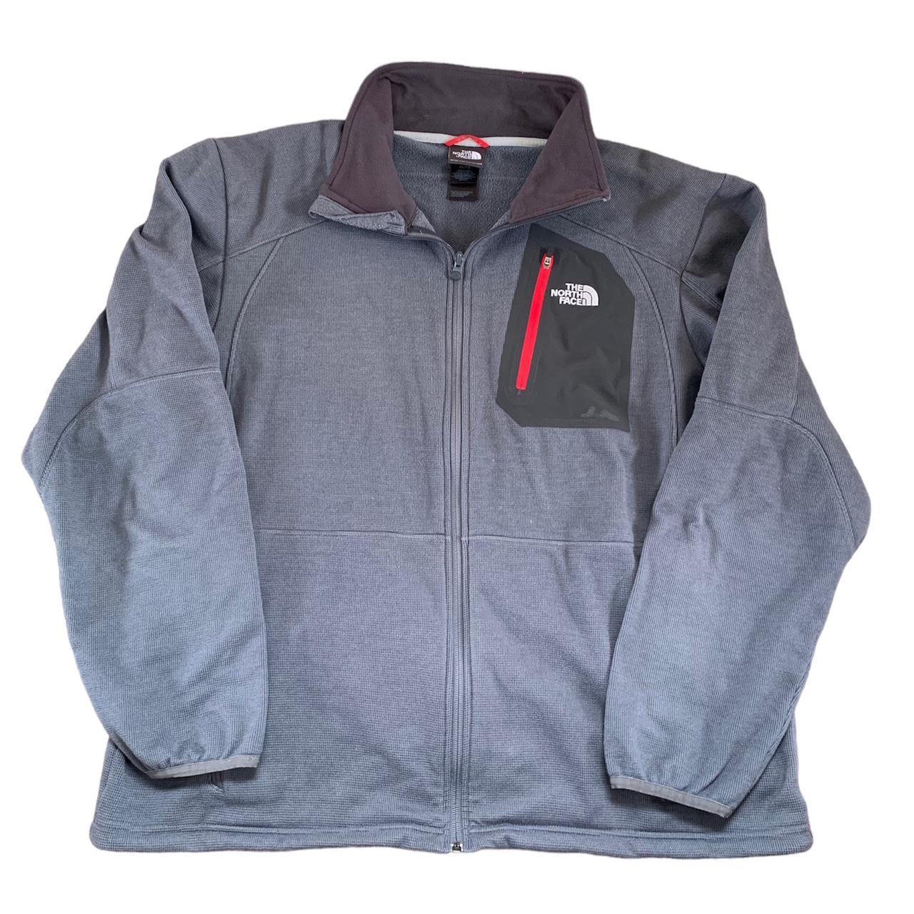 The North Face Fleece Jacket Xl Grey Black Depop 8973