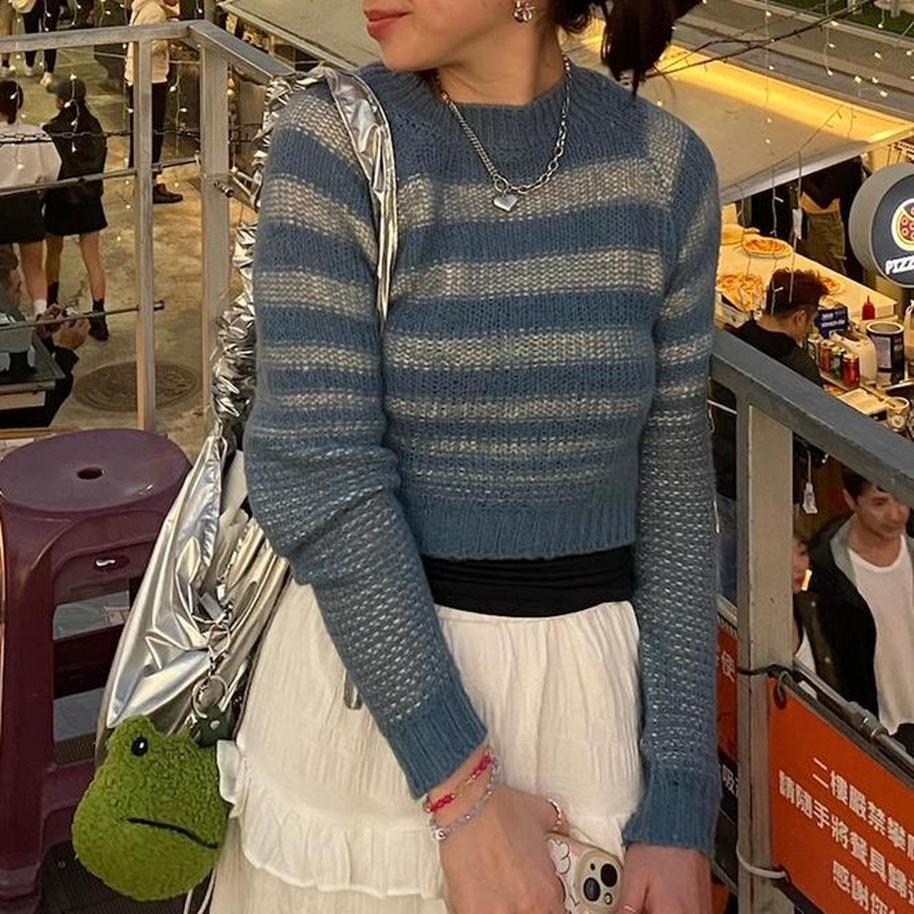 Double Knit Cropped Pullover – L'AUBE BLANC