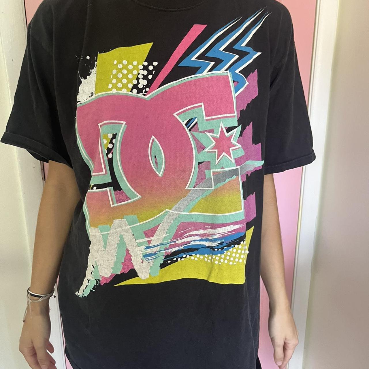 VINTAGE DC OVERSIZED GRAPHIC TEE💗 fits oversized on... - Depop