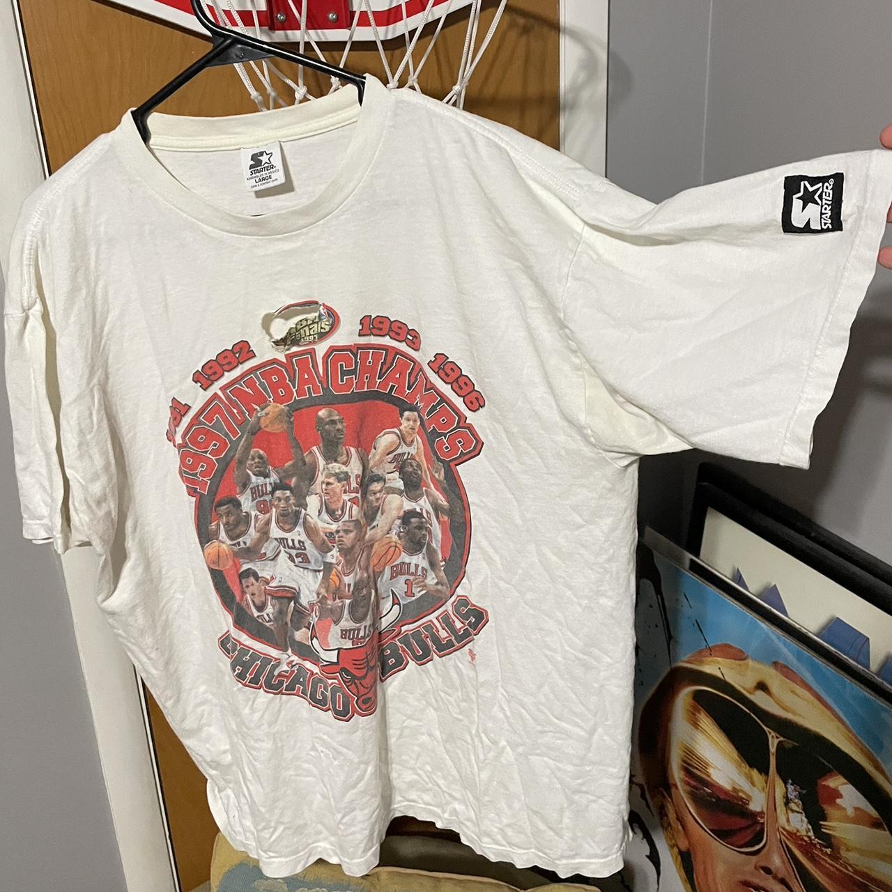 Vintage Chicago Bulls 1997 NBA Finals Champs Starter T