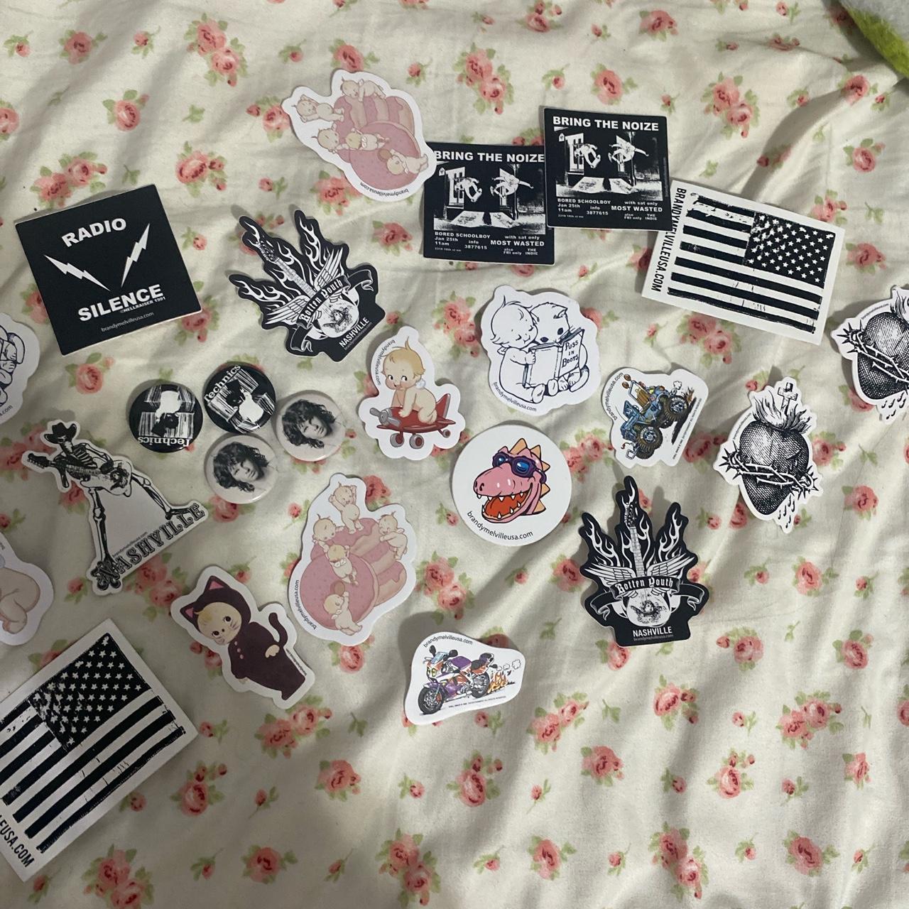 Brandy Melville Stickers And Pins Mystery Depop   P0 