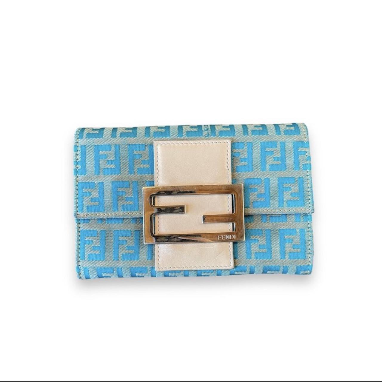 Fendi blue wallet orders